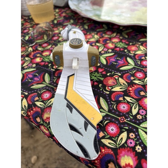 Empire Other - VTG 1994 Empire Power Rangers White Ranger Saba Sword Launcher 9" Toy